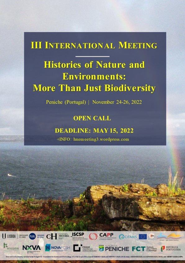 CFP - 3º HNE Meeting 'More Than just Biodiversity'