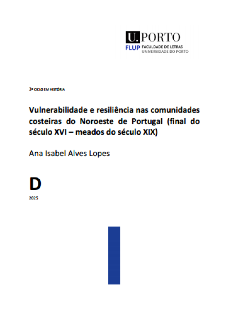 New publication! Vulnerabilidade e resiliência nas comunidades costeiras do Noroeste de Portugal (final do século XVI - meados do século XIX)